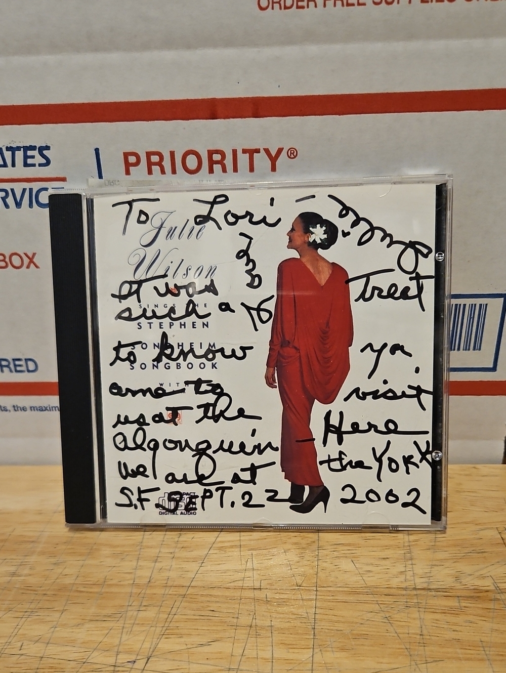 Julie Wilson Red Dress CD - Stephen Sondheim Songbook (Autographed)